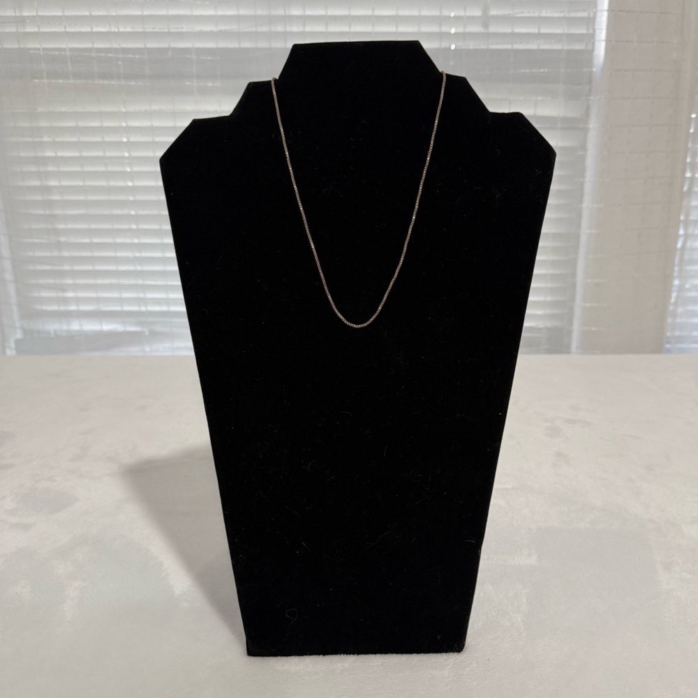 Vintage Sterling Silver 925 Box Chain Necklace – Classic Unisex Jewelry